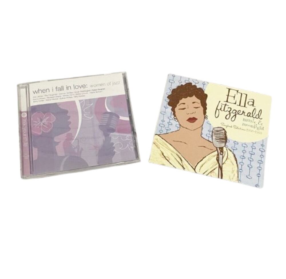 ELLA FITZGERALD & Women Of Jazz 2 CD Lot Music Moonlight Song Book